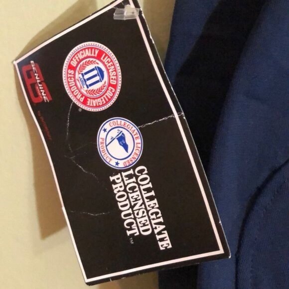 Georgia Tech Men's Sweatpants, Navy Blue with White Stripes, Size XL, Zip at ank - Picture 5 of 6